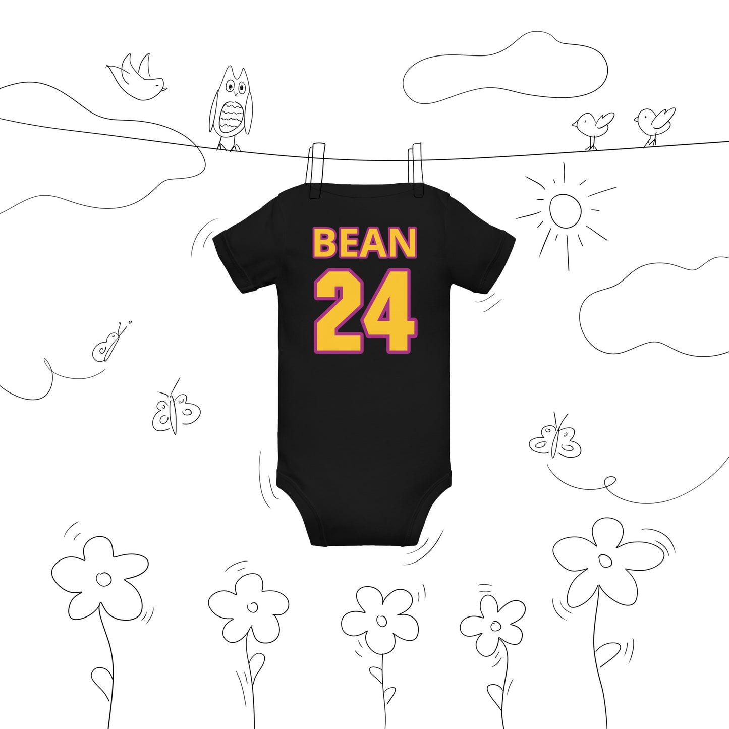 "Baby BEAN 24" Short Sleeve One Piece