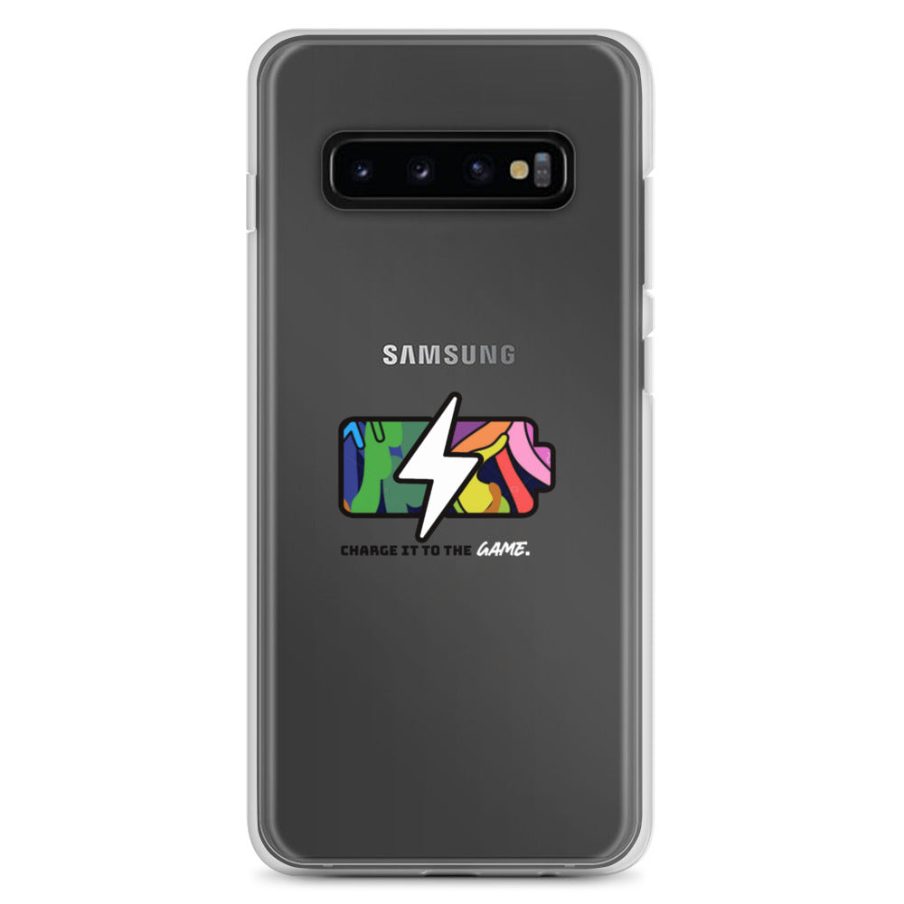 "Charge It To The Game" Clear Case for Samsung®