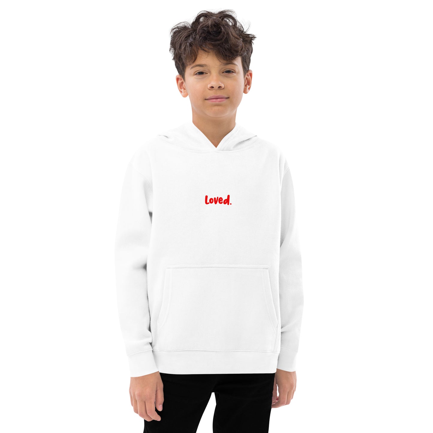 Kids "Loved"  Fleece Hoodie