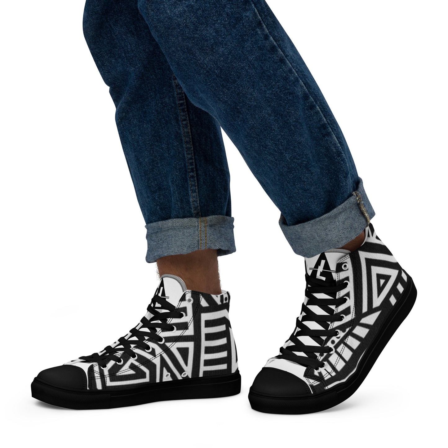 "AFRKA" Teenager High Top Canvas Shoes