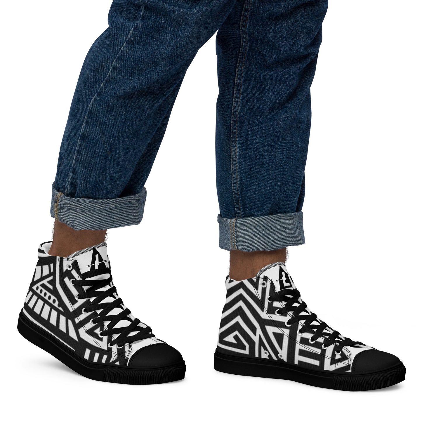 "AFRKA" Teenager High Top Canvas Shoes