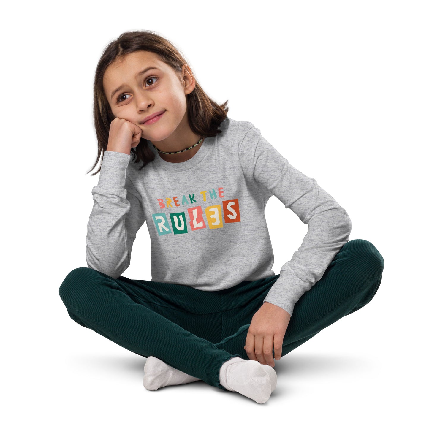 "Break The Rules" Kids Long Sleeve Tee