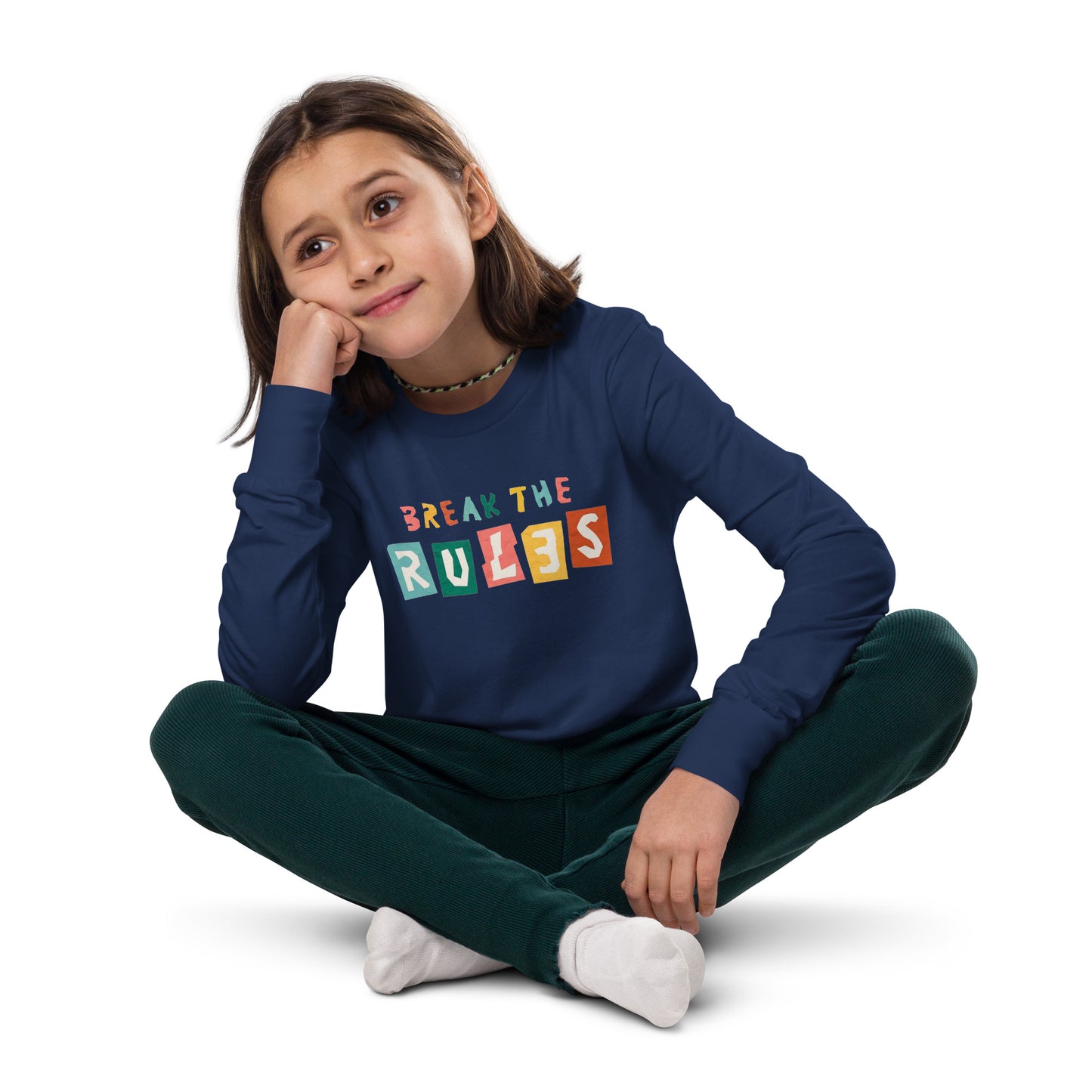 "Break The Rules" Kids Long Sleeve Tee