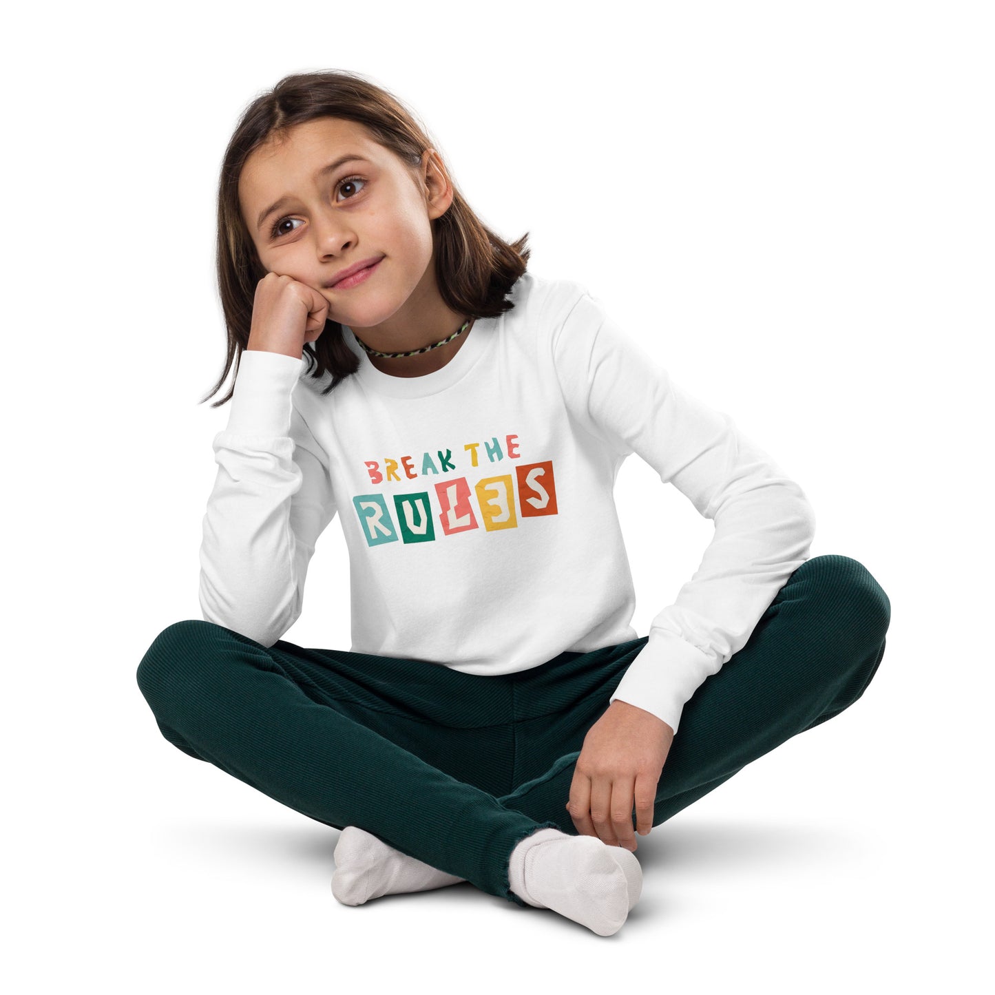 "Break The Rules" Kids Long Sleeve Tee