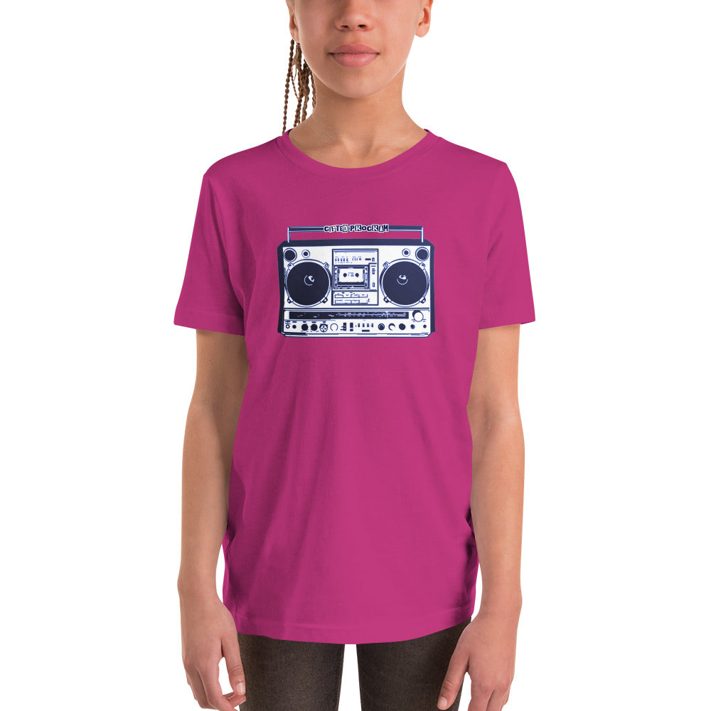 "Boombox" Music Kids Short Sleeve T-Shirt