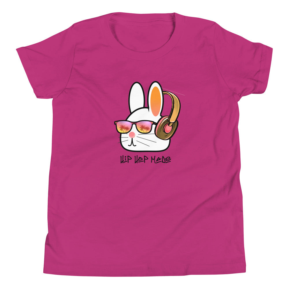 "Hiphop Bunny"Music  Kids Short Sleeve T-Shirt