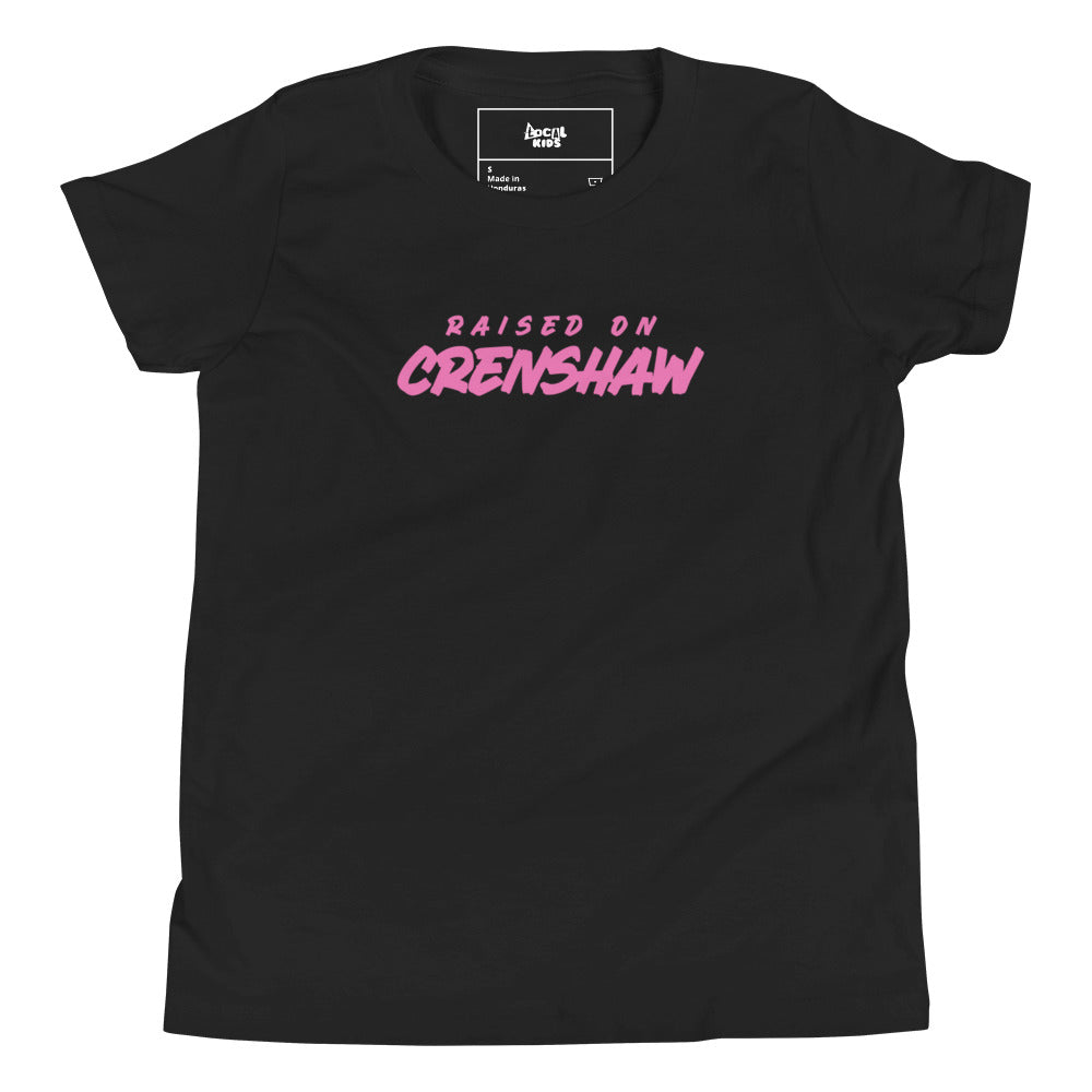 "Raised by Crenshaw" Kids Short Sleeve T-Shirt