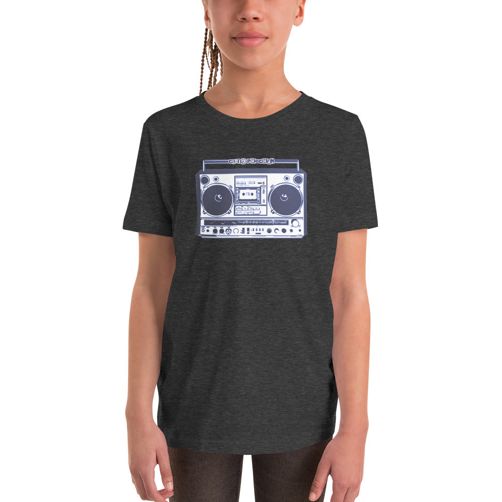 "Boombox" Music Kids Short Sleeve T-Shirt