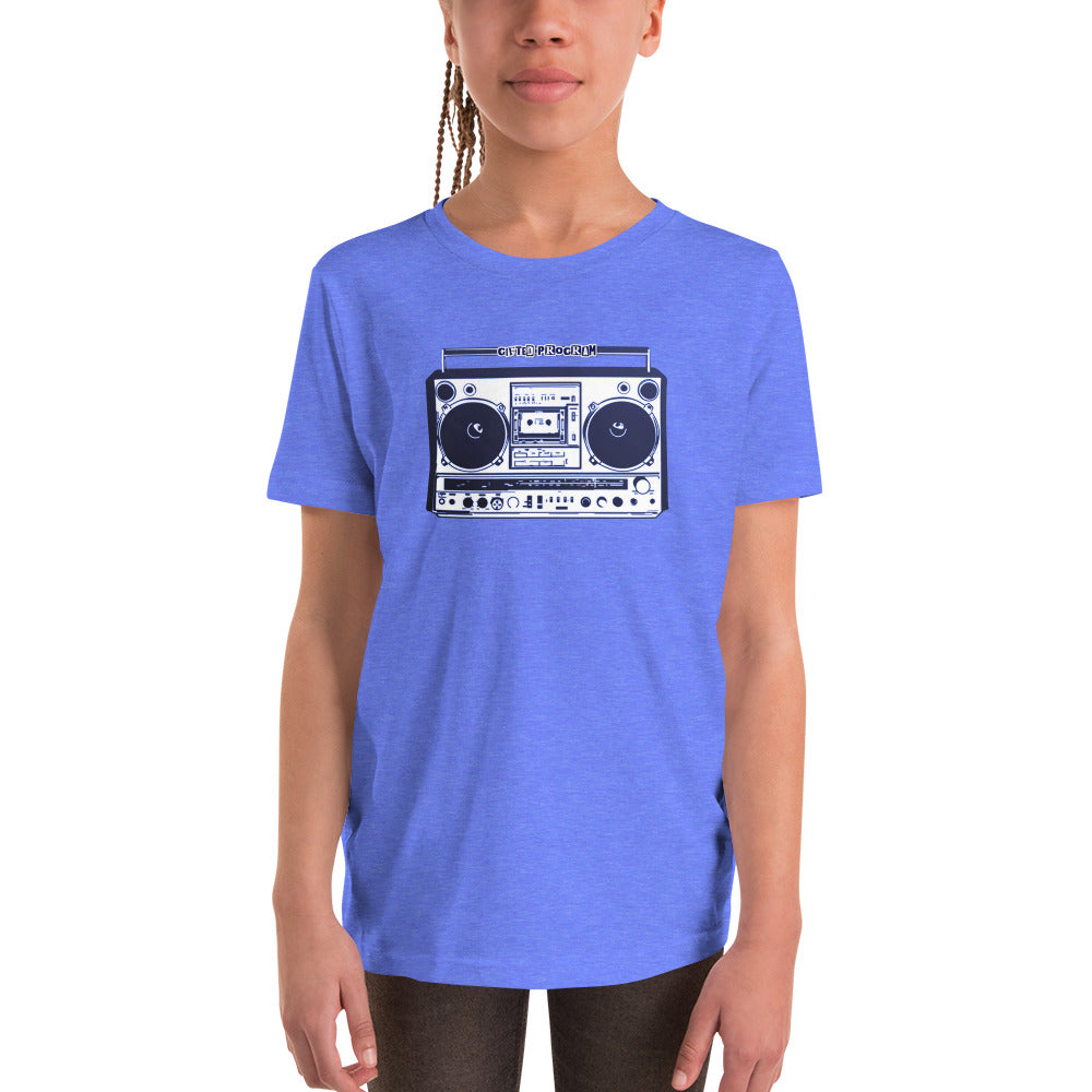 "Boombox" Music Kids Short Sleeve T-Shirt