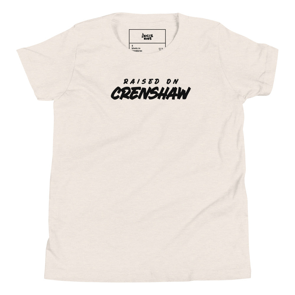 "Raised by Crenshaw" Kids Short Sleeve T-Shirt