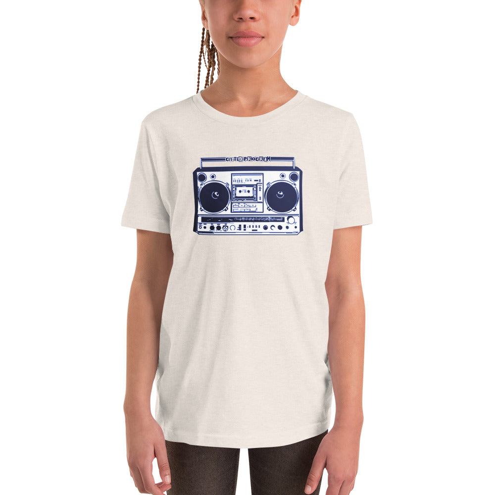 "Boombox" Music Kids Short Sleeve T-Shirt