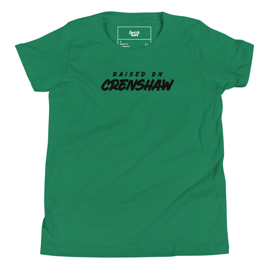 "Raised by Crenshaw" Kids Short Sleeve T-Shirt