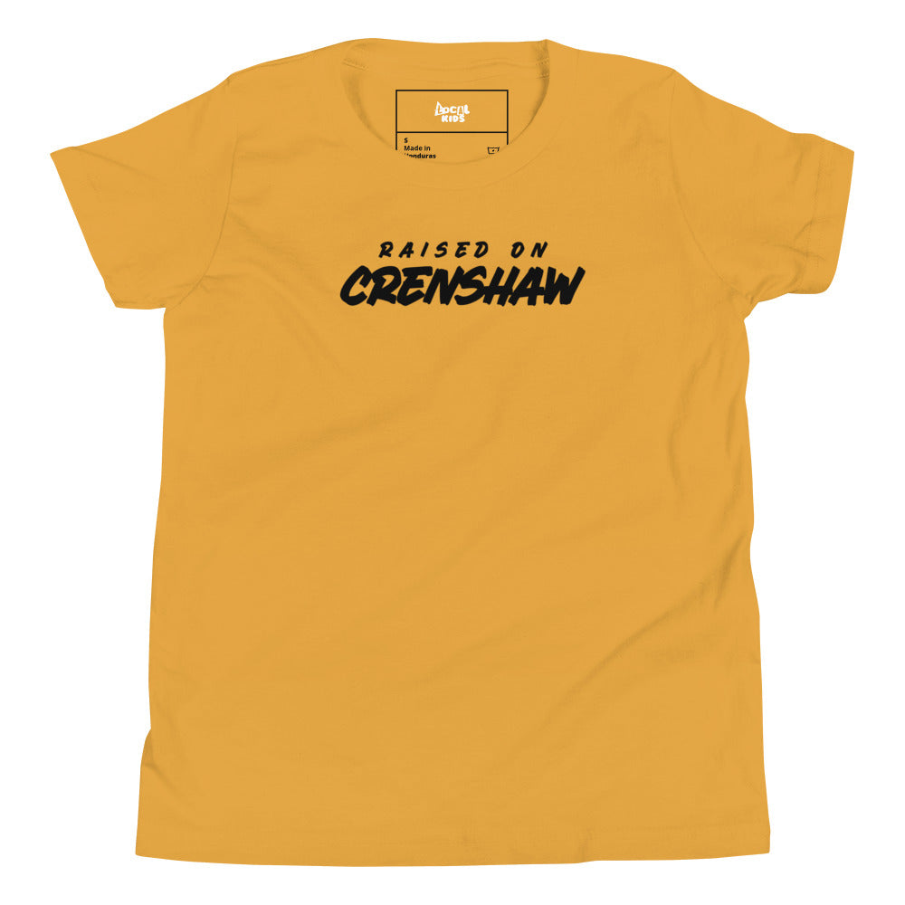 "Raised by Crenshaw" Kids Short Sleeve T-Shirt