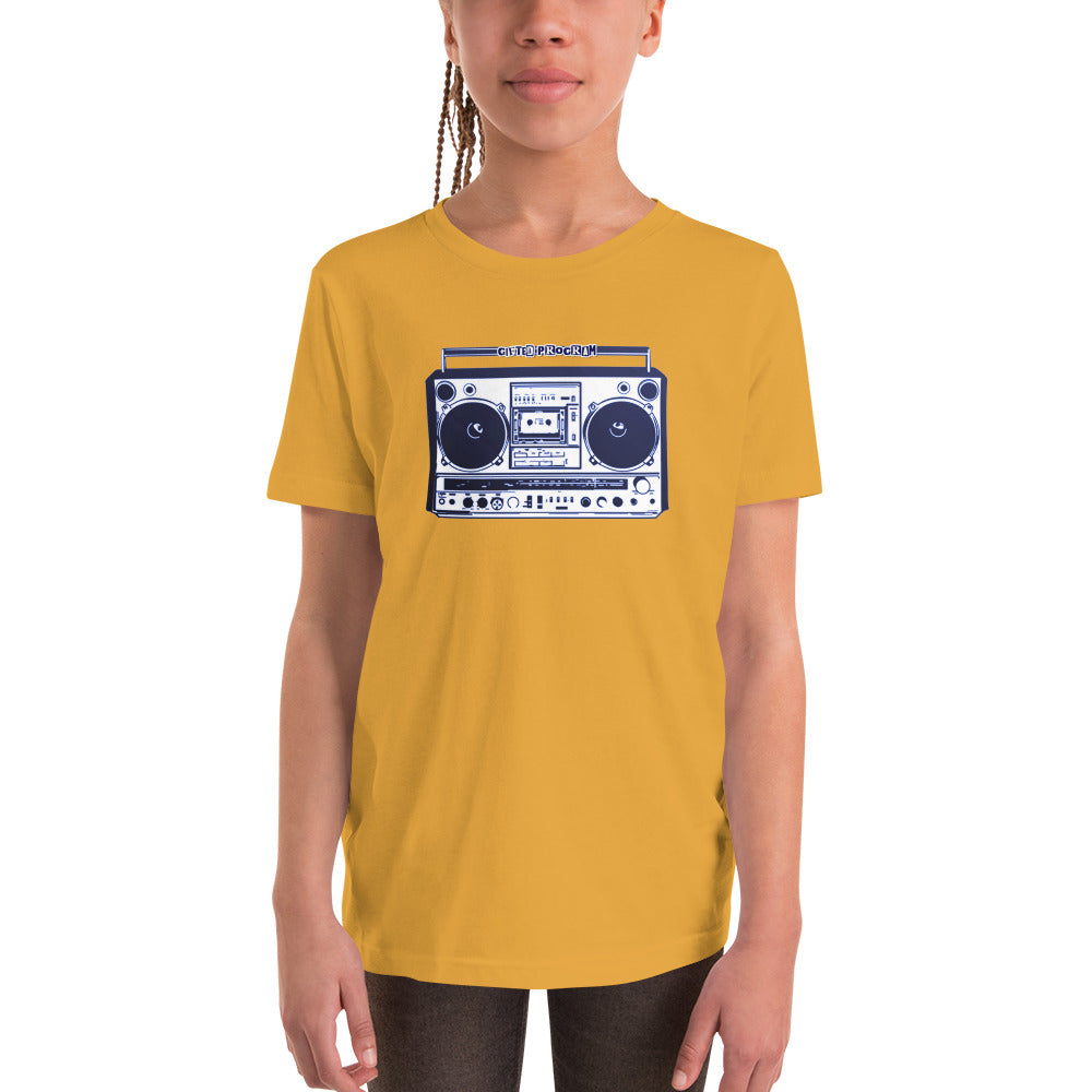 "Boombox" Music Kids Short Sleeve T-Shirt