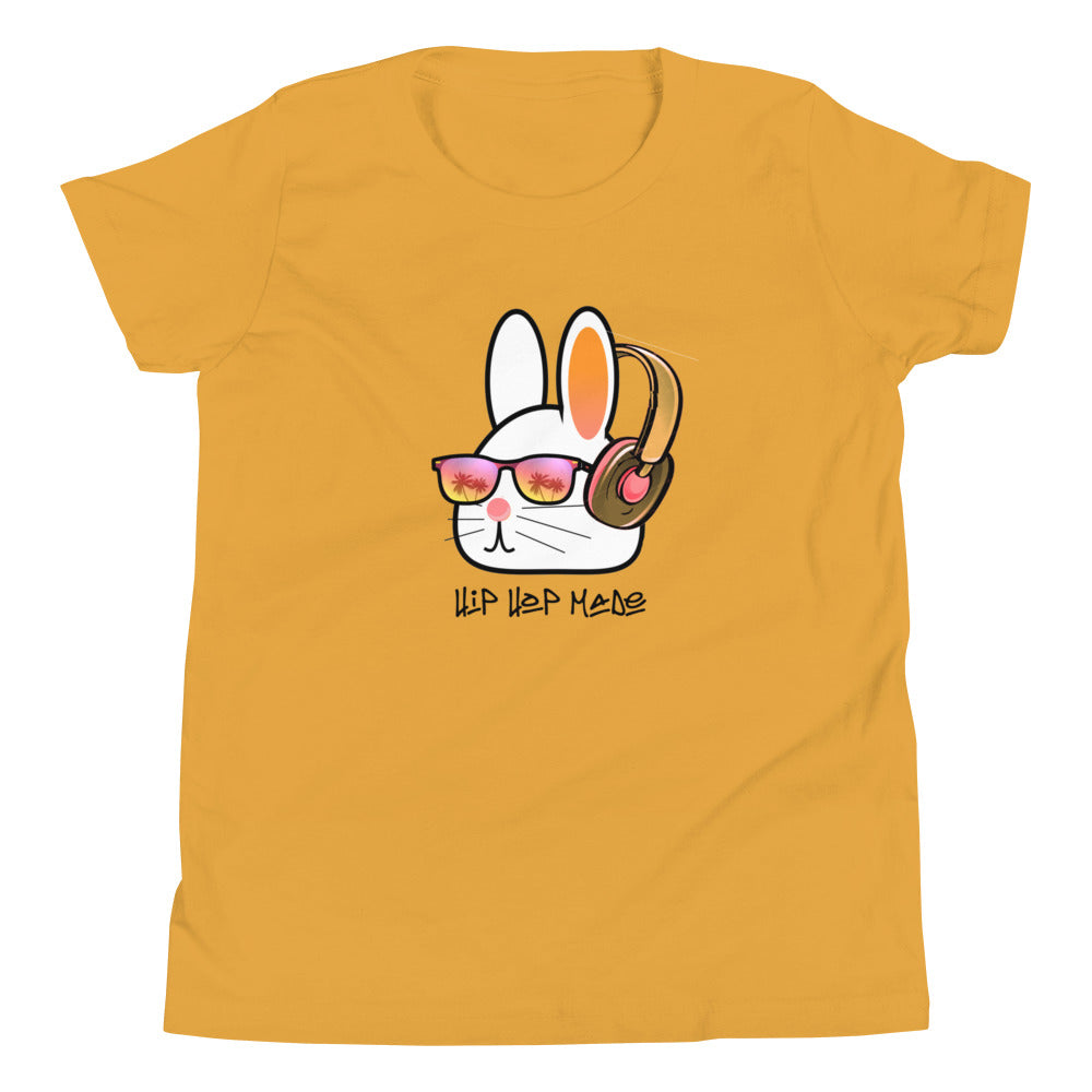 "Hiphop Bunny"Music  Kids Short Sleeve T-Shirt