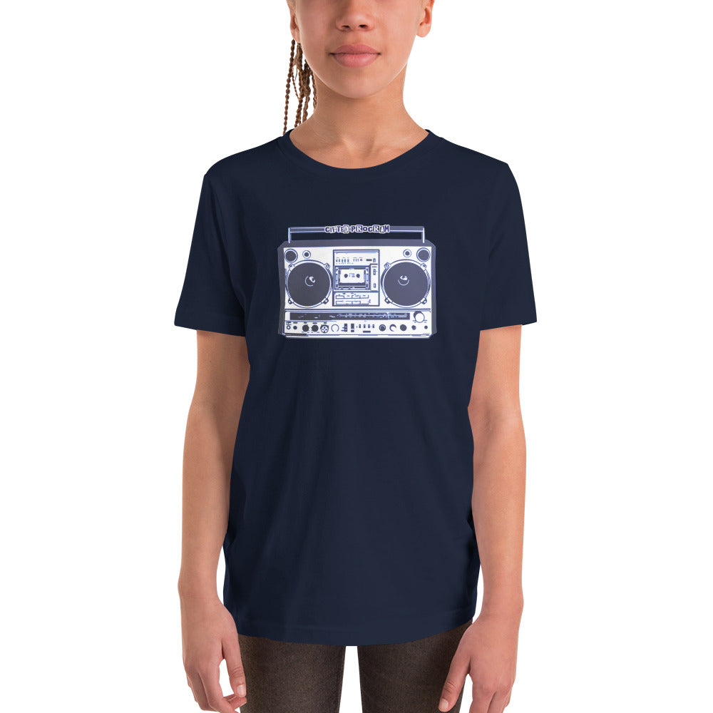 "Boombox" Music Kids Short Sleeve T-Shirt