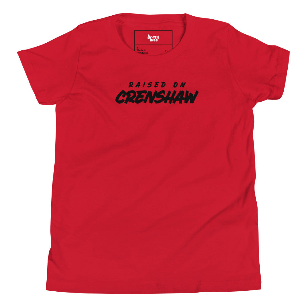 "Raised by Crenshaw" Kids Short Sleeve T-Shirt