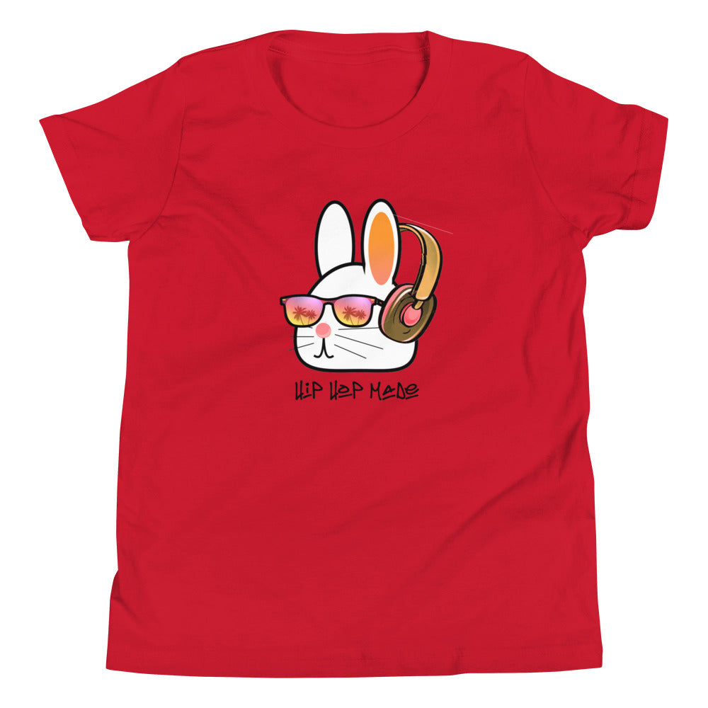 "Hiphop Bunny"Music  Kids Short Sleeve T-Shirt