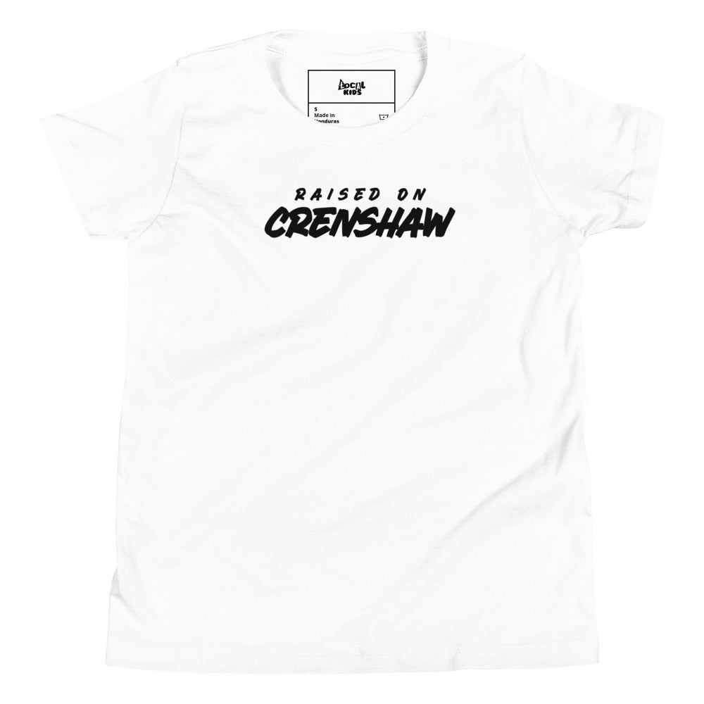 "Raised by Crenshaw" Kids Short Sleeve T-Shirt